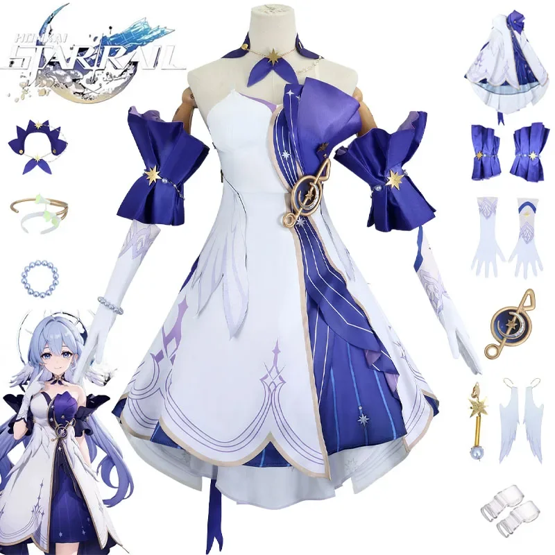 Robin Cosplay Costume Game Honkai Star Rail Exquisite Outfits Carnival Party Role Play Uniform Full Set Dresses for Women Girls