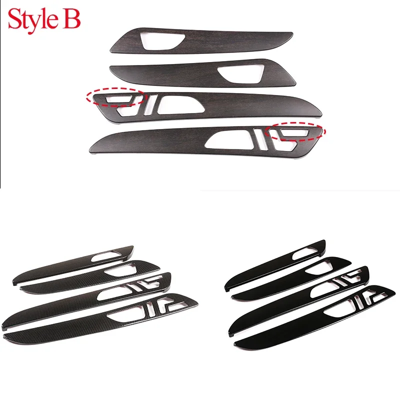 

For Mercedes benz ML GLE GL Class GLS320 400 2012-2019 Car ABS Black Interior Door Decoration Panel Cover Trim Accessories