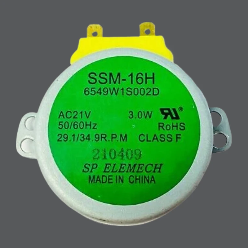 Microwave Chassis Synchronous Motor Parts SSM-16H 6549W1S002D Brand New Square Shaft 21V