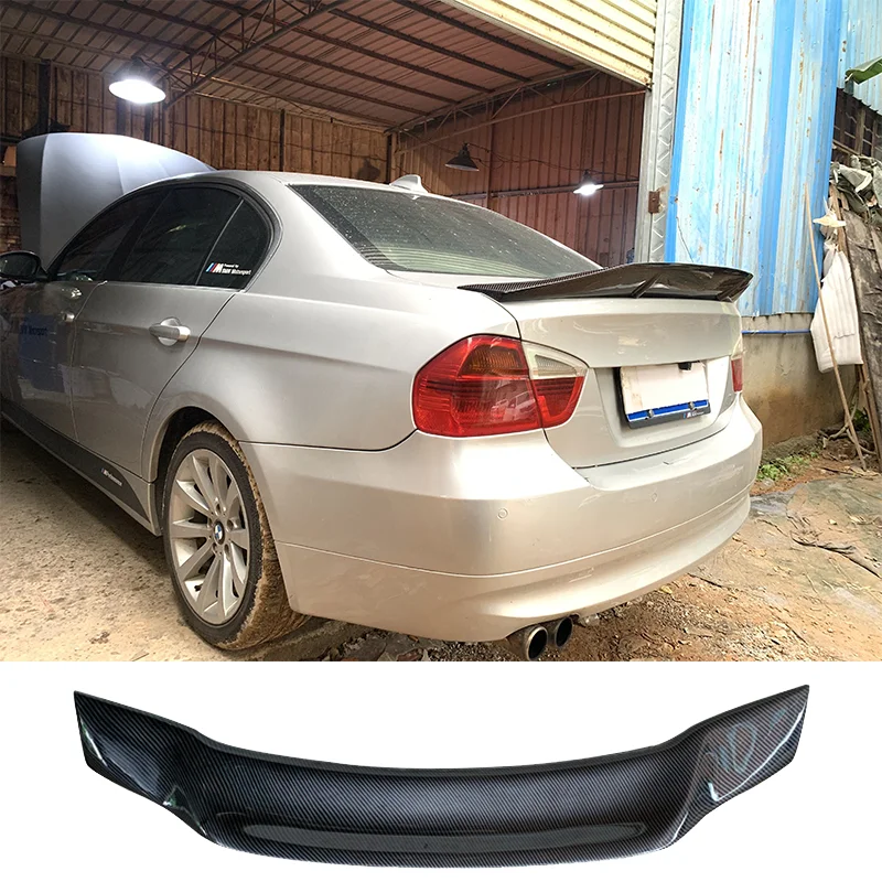 Suitable for BMW 3 Series E90 carbon fiber spoiler 2009 2010 2011 2012 trunk wing spoiler decorative car design