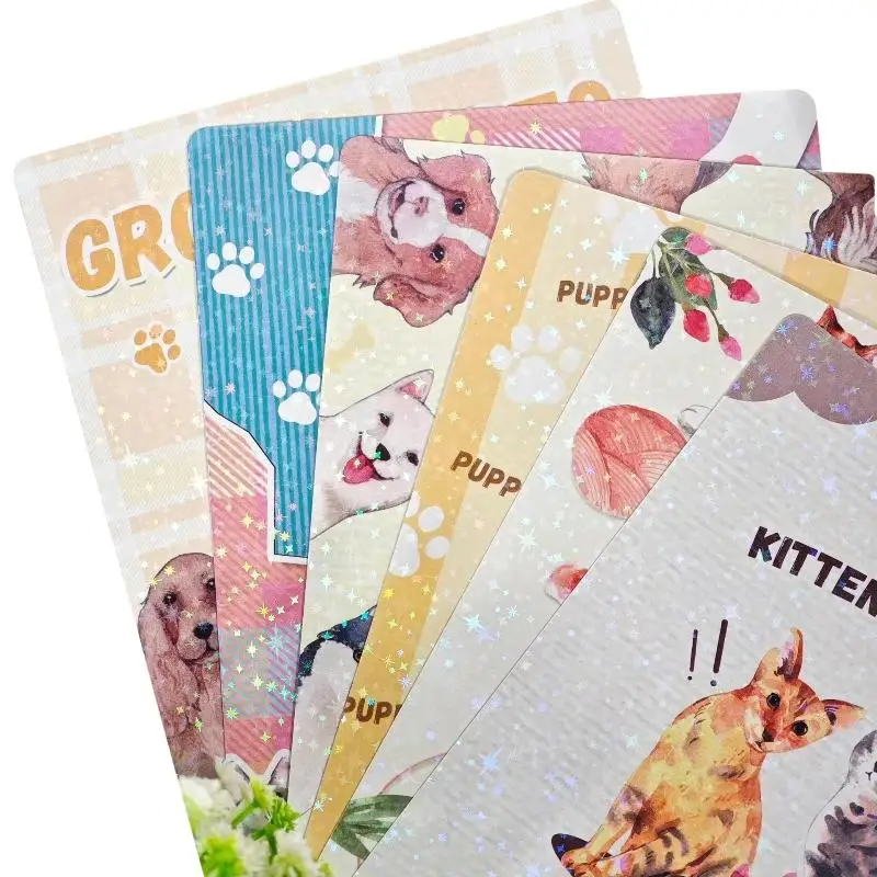 Cute Bow Pattern Insert Paper Cards Waterproof No Residue for Transparent Tablet Case E-Reader Cover Travel Portable Decor
