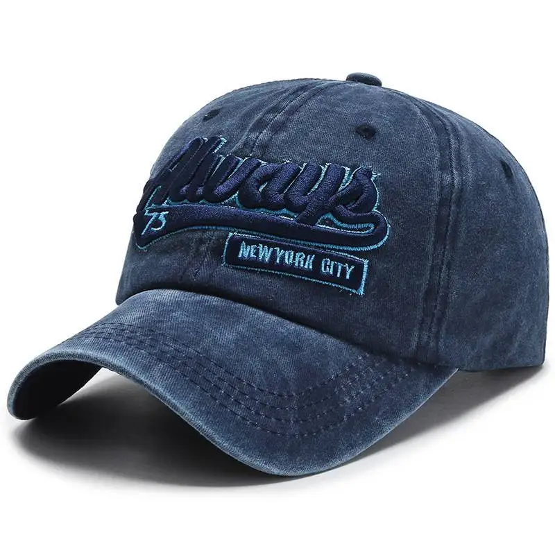 Men\'s ALWAYS Embroidered Baseball Hat Snapback Caps Hip-hop Hats Outdoor Adjustable Unisex Sunshade Cowboy Sunscreen Hat ﻿