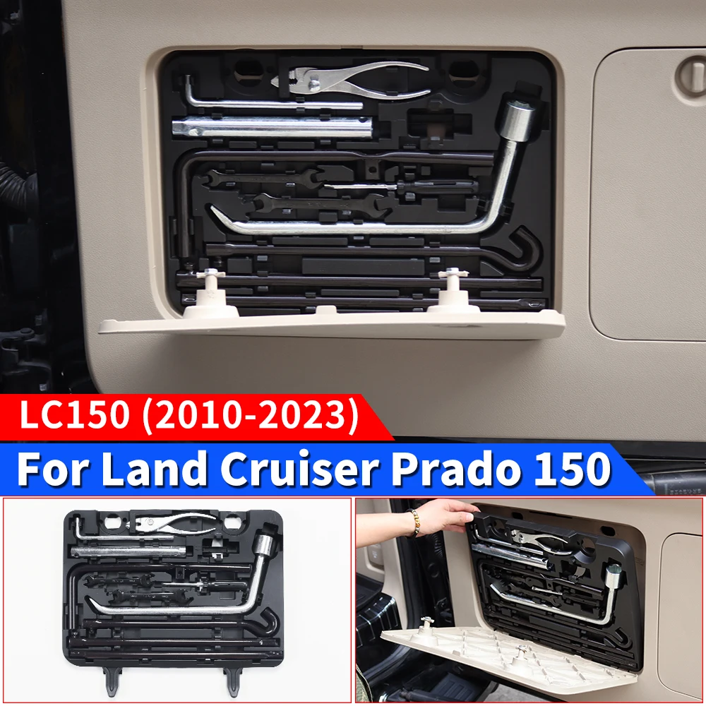 For 2010-2023 Toyota Land Cruiser Prado 150 Tailgate Trunk Emergency Toolbox LC150 Interior Upgraded Accessories Modification