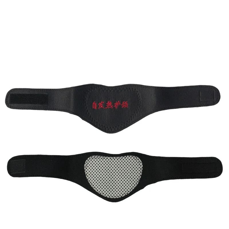 1 قطعة منصات التدفئة الذاتية قابل للتعديل المغناطيس عنق الرحم الرعاية طوق الأشعة تحت الحمراء البعيدة الرقبة الاسترخاء المغناطيسي شريط حول ياقة الملابس