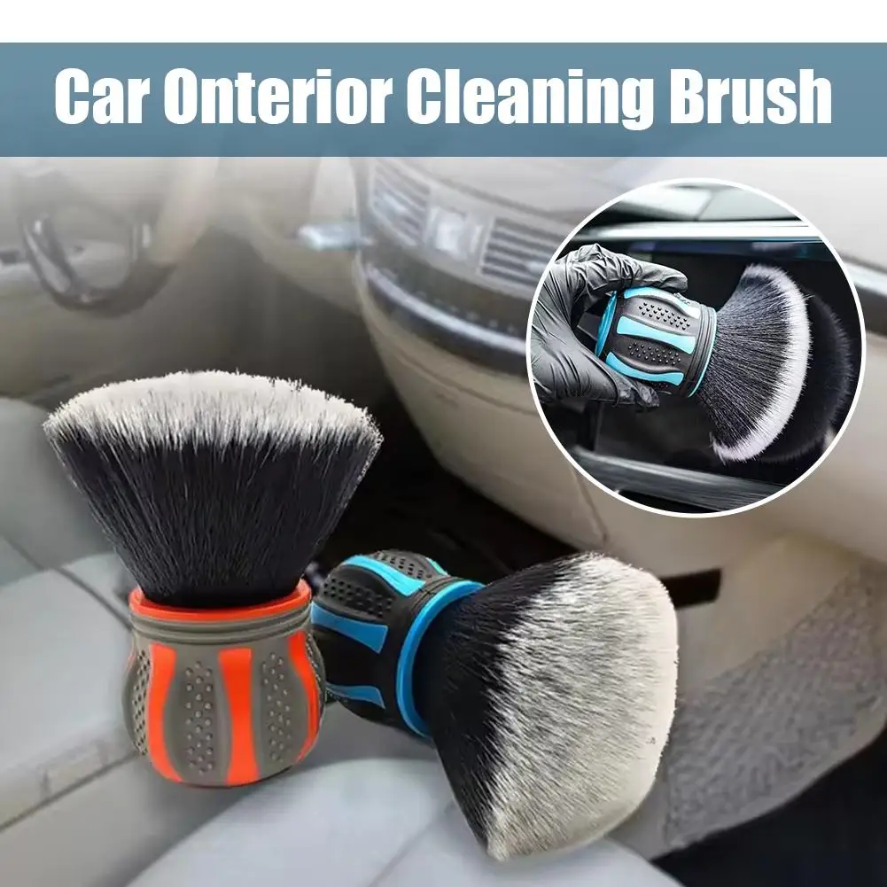 Detail Brushes Car Small Multi-Purpose Detailing Brush Soft Bristles Car Interior Dust Removal Brush Surfaces Car Cleaning Tool
