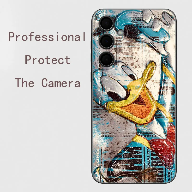 Funda de teléfono del pato Donald para Samsung, A13, A22, A24, A32, 4G, A25, A34, A35, A52S, A53, A54, A55, A73, 5G, A12, A14, A15, A23, A31, A33, A50, A51, A72