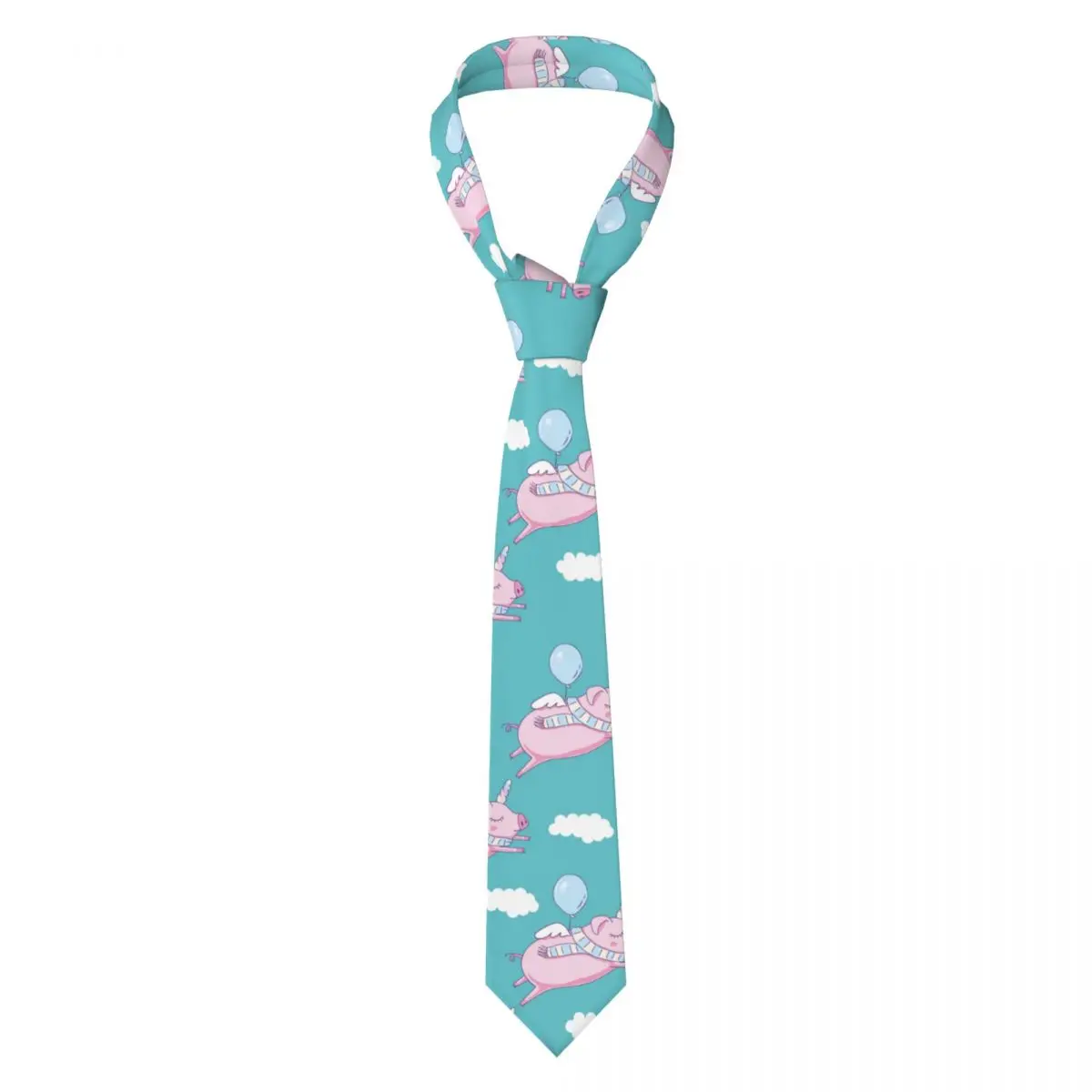 

Cute Pig As Pegasus Neckties Fashion Neck Ties for Men Accessories Gravatas Gift