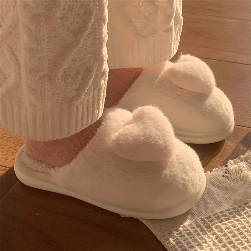 Cute Lovely Warm Winter Slippers Indoor House Home Plush Women\'s Shoes