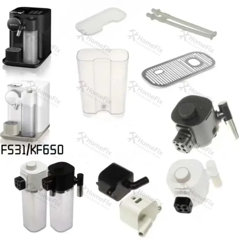 Replacement Descaling Faucet & Milk Tube Spare Accessories Fit Capsule Coffee Maker Model F531 EN650 Espresso Machine Parts