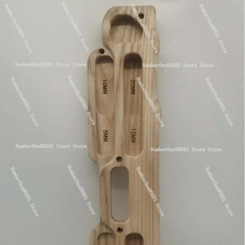 

Wooden Hangboard Fingerboard for Rock Climbing Training Pull Ups Forearm Strength