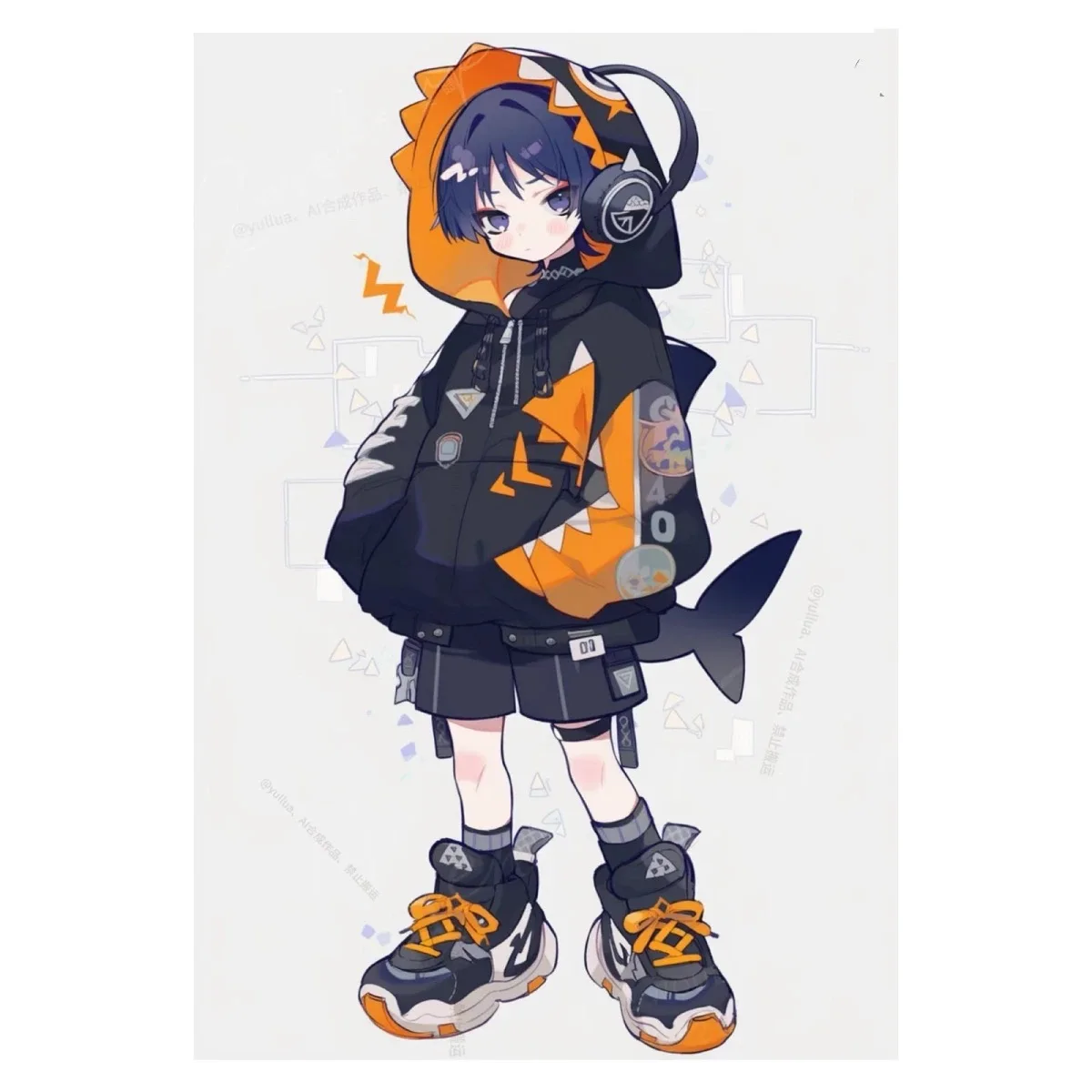 Genshin Impact Scatter Wanderer Q Version Симпатичные и изысканные украшения Книжная полка Креативные подарки для людей Акрил