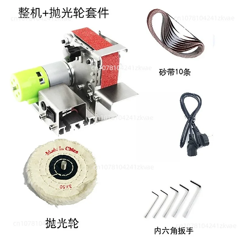 Mini Electric Sander Belt Grinder Multifunctional DIY Knife Sharpener, 775 110-240v 4-axis Variable Speed Handheld Power Tools
