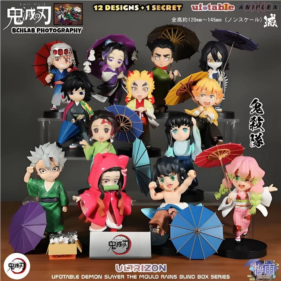 

Коллекционная фигурка Demon Slayer: Серия «Сливовый дождь» (Blind Box) — Танджиро Камадо, Нэзуко. Аниме-фигурка, креативная статуэтка, модель, украшение, подарок-сюрприз.