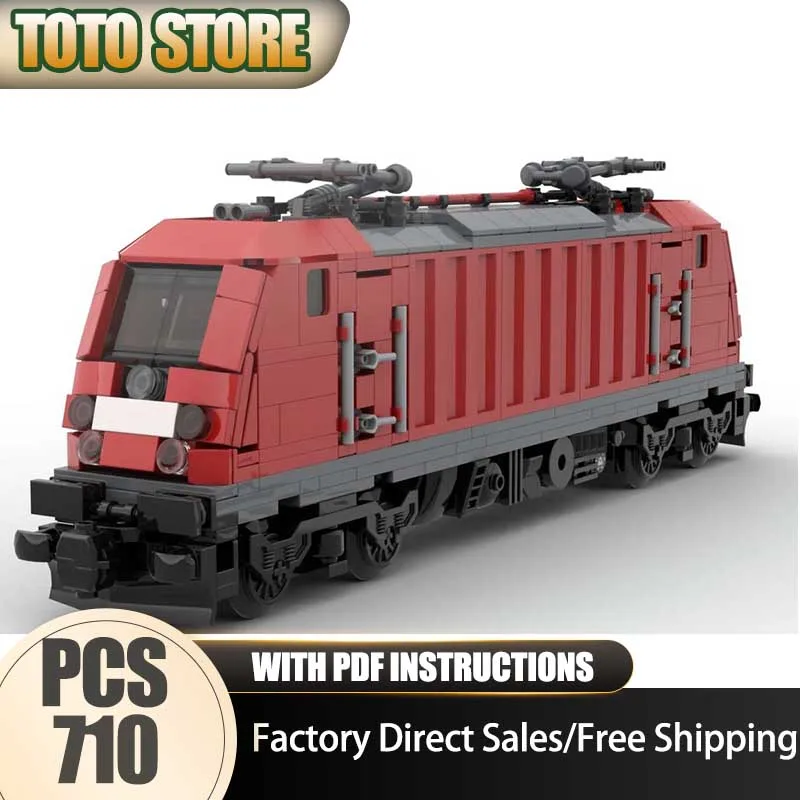 

Urban Car Moc Building Blocks Modular DB BR 147 TRAXX 3 Railway Train Model Technology Brick Assembly Construction Toy Holiday