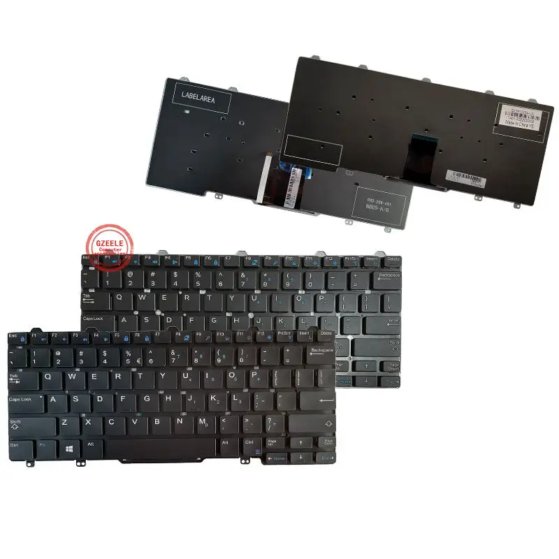 US Laptop Keyboard For DELL Latitude E7250 3150 3160 3165 12-5000 5280 5290 5250 7280 7380 E5250 E7270 E5270