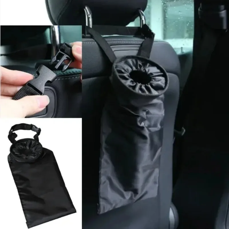 

Collapsible Multifunctional Car Trash Bag - Durable Storage Organizer, Essential Vehicle Interior Travel Accessory