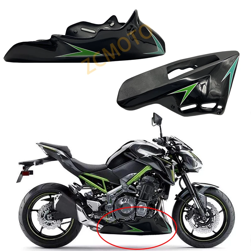 

Motorcycle Accessories Belly Pan Engine Spoiler Lower Fairing Cowling Cover Body Frame Panel for Kawasaki Z900 2017-2019 18 19