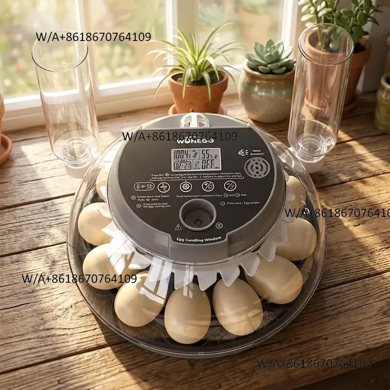 Durable WONEGG Intelligent Voice Control Mini Hatching 12 Eggs Fully Automatic Chicken Hatchery Equipment