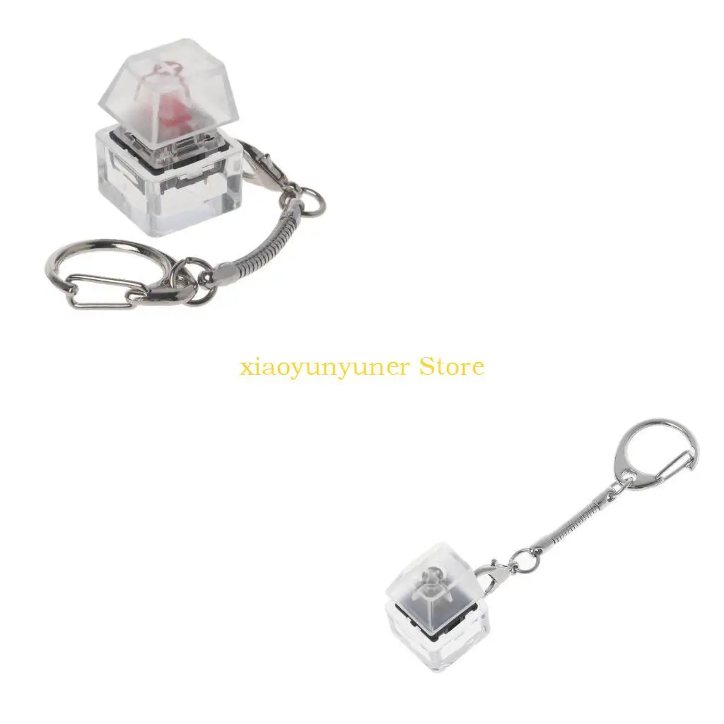 P9JB 1PC  Mx  Tester for Mechanical Keyboard Dust-Proof Shaft Tester Shaft Cover Transparent Keycap Keychain
