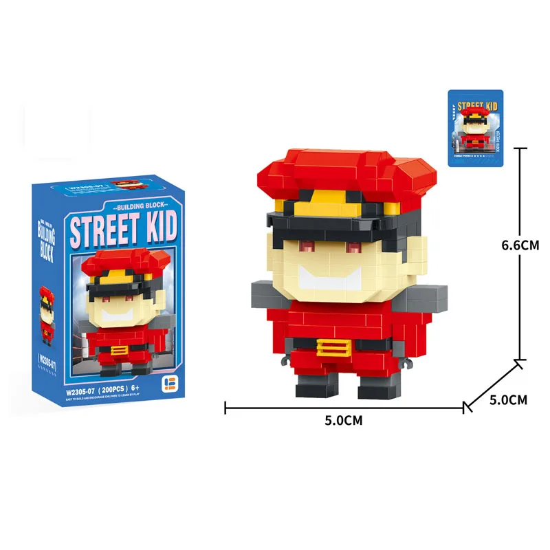 Anime Lega Street Fighter Fighting Game Action Building Blocks KenMasters Hoshi Ryu ABS Building Blocks Birthday Gift For Boys