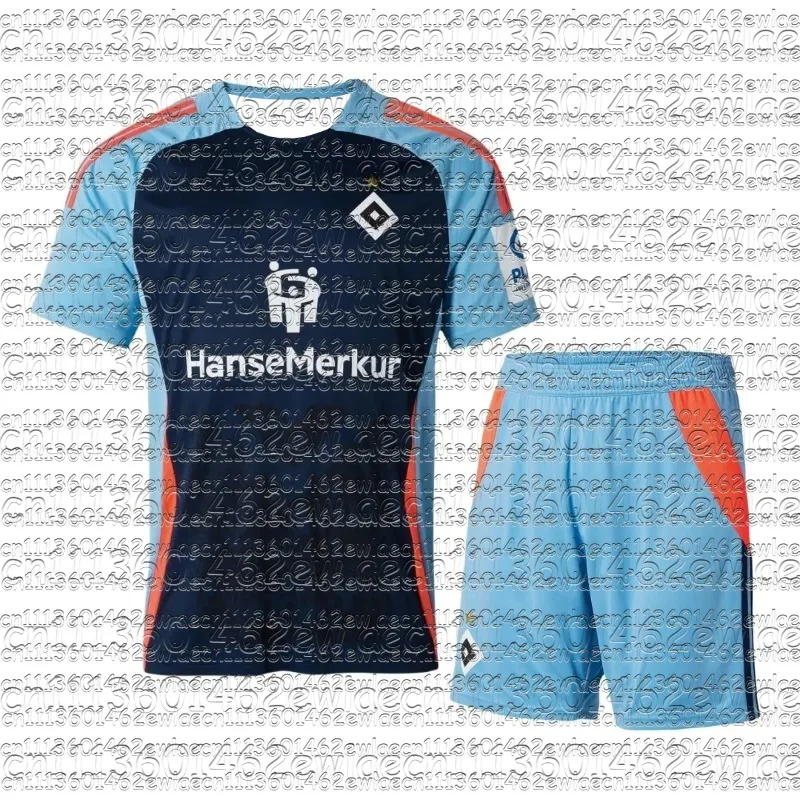 Men Hamburger Soccer Jersey Set Color Block Print Short Sleeve Family Matching Quick Dry Loose Fit Sports Training Casual Sets