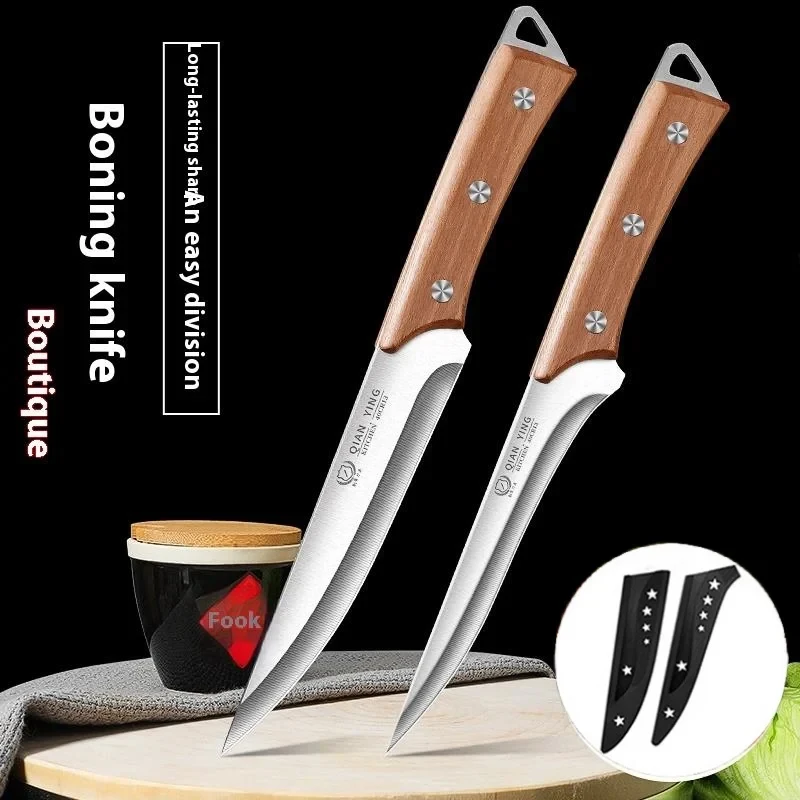 Professional boning knives and high-hardness kitchen knives are suitable for slaughtering pigs, cattle and sheep in the kitchen