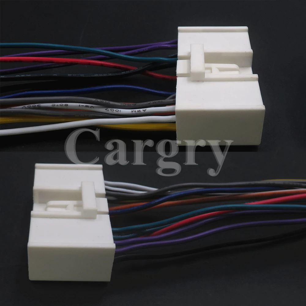 1 Set 24P AC Assembly Car CD ISO Adapter Wire Plug Auto Stereo Radio Connector Automobile Parts for Mazda M6 M2 M3 B70