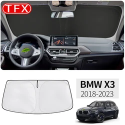 For BMW X3 G01 2018-2023 Car Styling Nano-Insulat Windshield Sunshade Front Window Sun Shade Visor Auto Interior Accessories