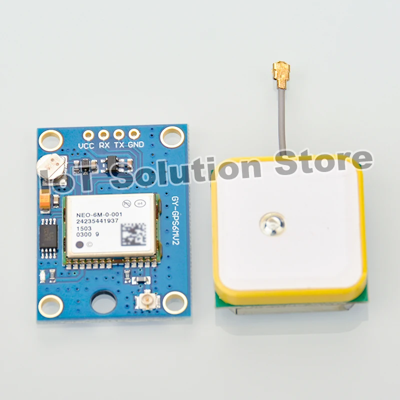 GY-GPS6MV2 NEO-6M GNSS Beidou Glonass GPS Module with Active Ceramic Antenna GYGPS6MV2 NEO 6M NEO6M NEO-6M-0 NEO-6M-0-001