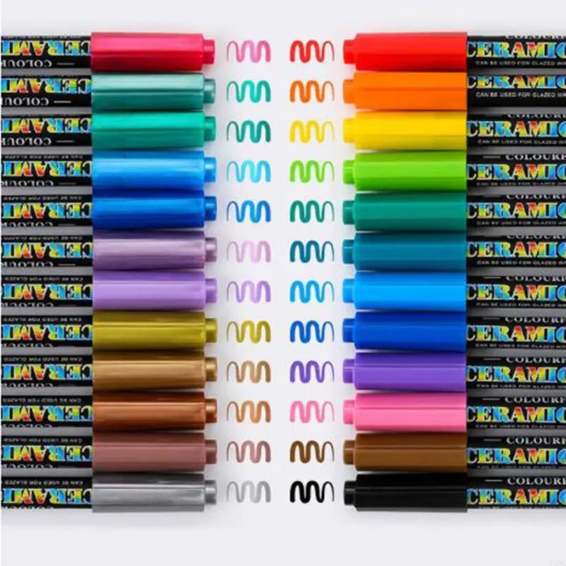 علامات الطلاء W89C علامات الطلاء على أساس علامات الطلاء القائمة على المياه مجموعات لأكواب البلاستي