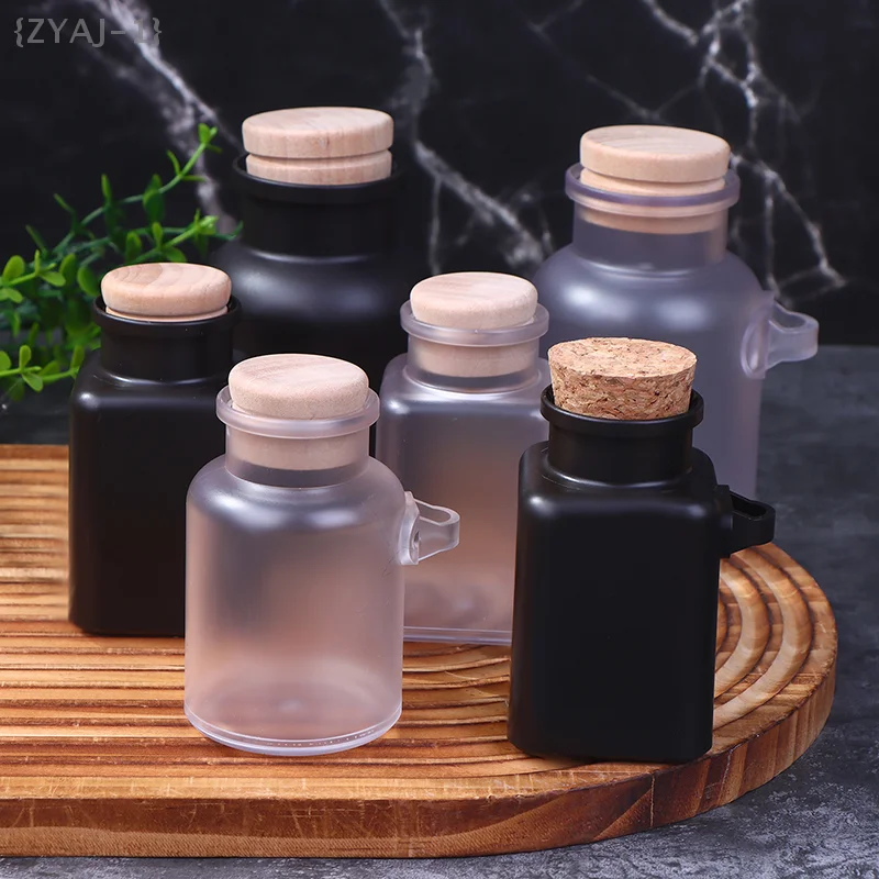 {MX} 100/200 جرام جرة ختم فارغة من البلاستيك البلوري مع الفلين وملعقة من الفولاذ المقاوم للصدأ وقناع أملاح الاستحمام وعلب تخزين المواد الغذائية #1