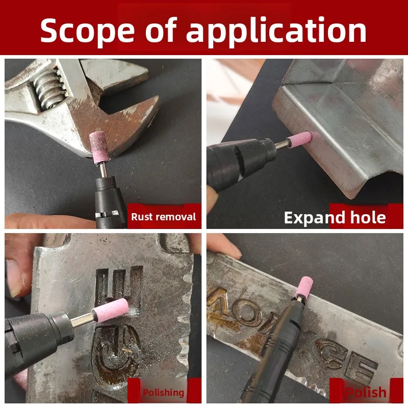 3mm Grinding Wheel Burr / Mounted Stone Point / Metal Polishing Bit for Electric & Pneumatic Grinder Pen