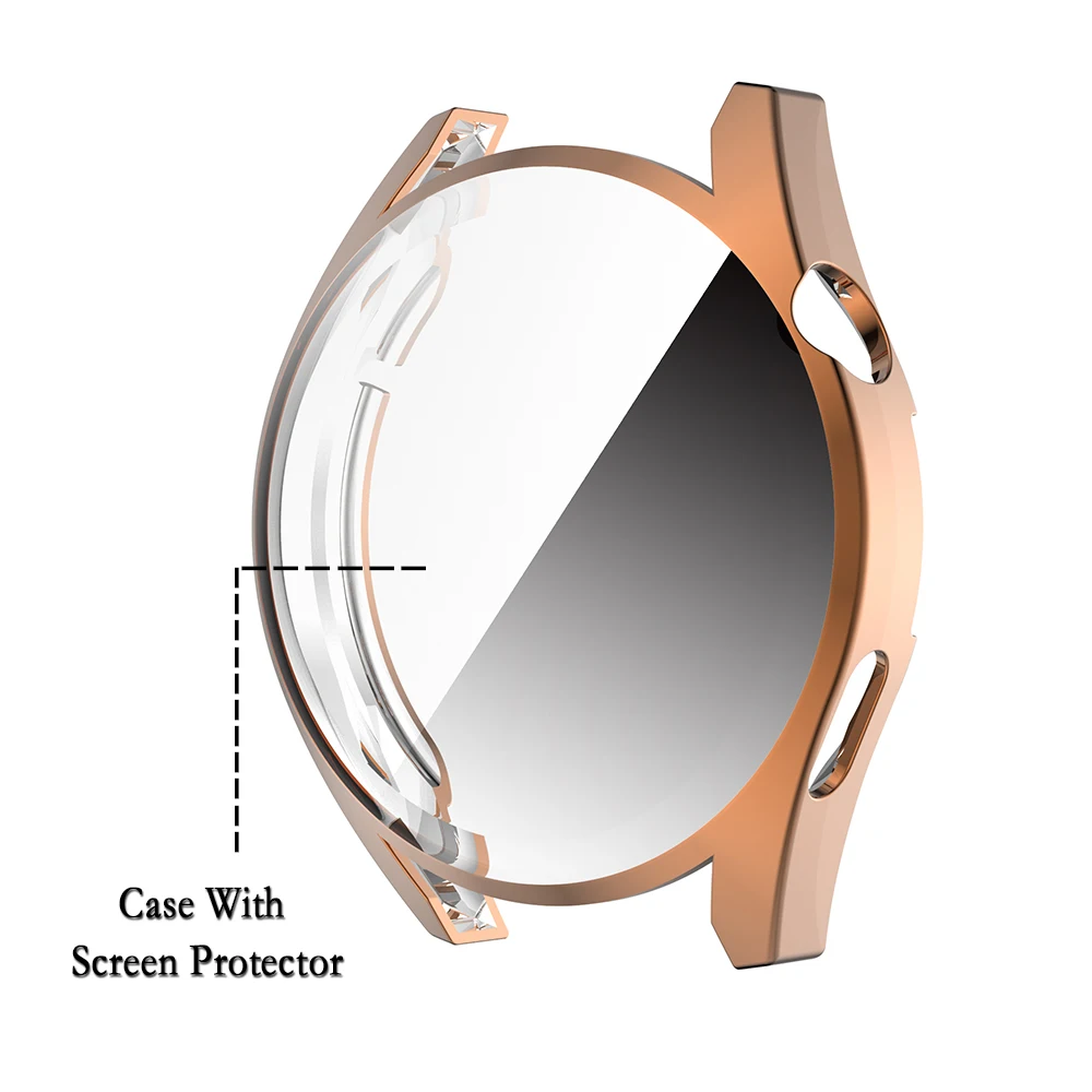 حافظة لهاتف هواوي GT3 ، غطاء ساعة مع واقي شاشة ، استبدال قذيفة ساعة ، اكسسوارات ، 42 مللي متر ، 46 مللي متر