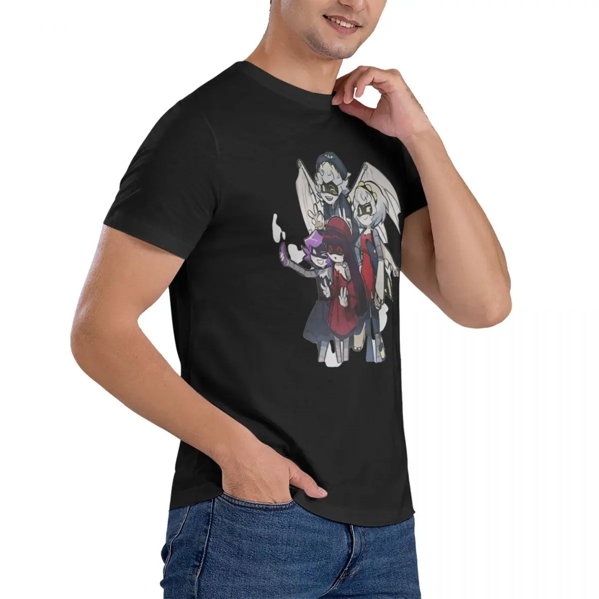 Camiseta con estampado de cómic de Murder Drones para hombre, camisetas divertidas de verano, camiseta de ocio de algodón 100, camisetas informales de manga corta