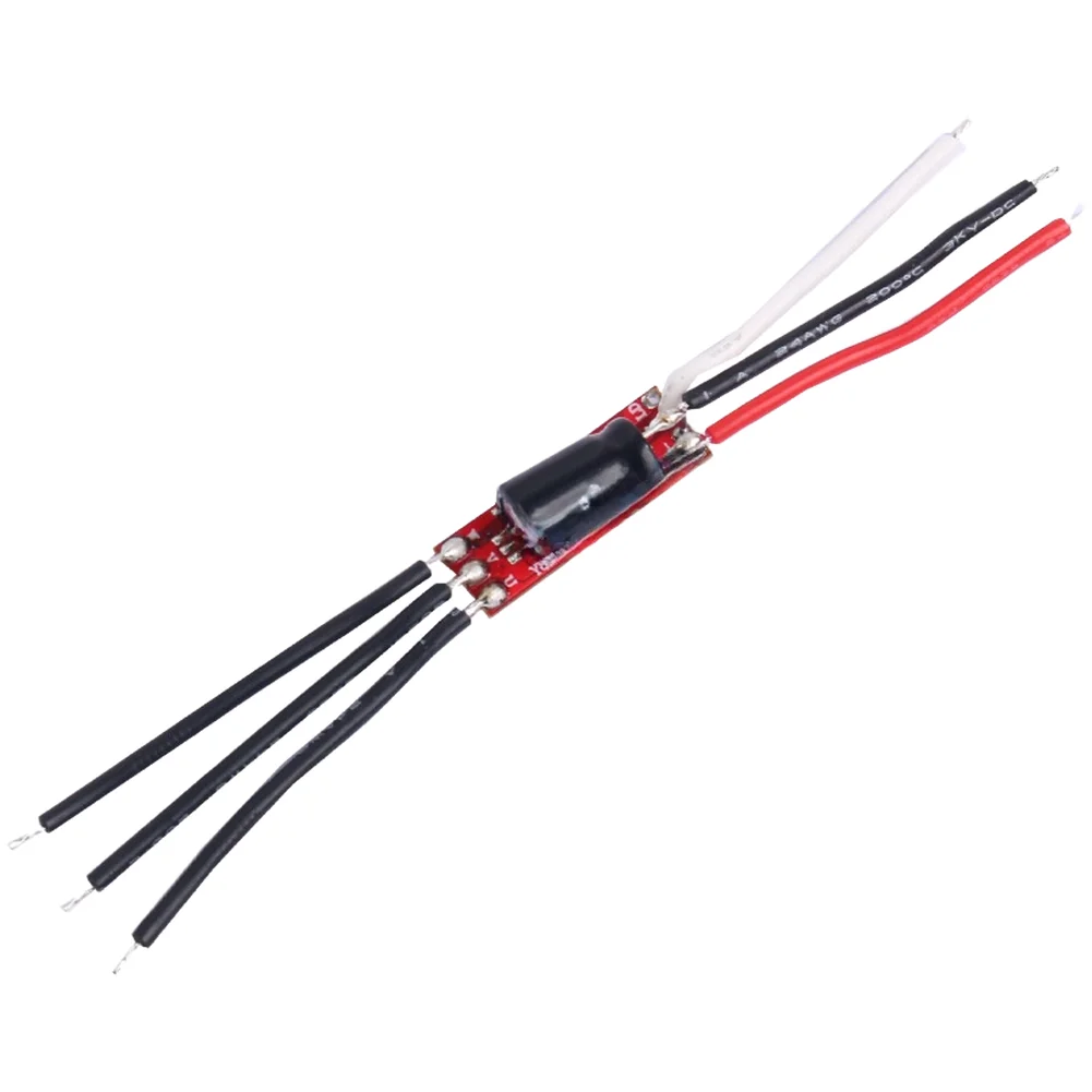 2PCS 6A Brushless ESC For FOR RC Airplane and UAV Drones 1S 2S 3.7V 7.4V Input Ultra Light 0.5g 7x22mm PCB ESC Pack