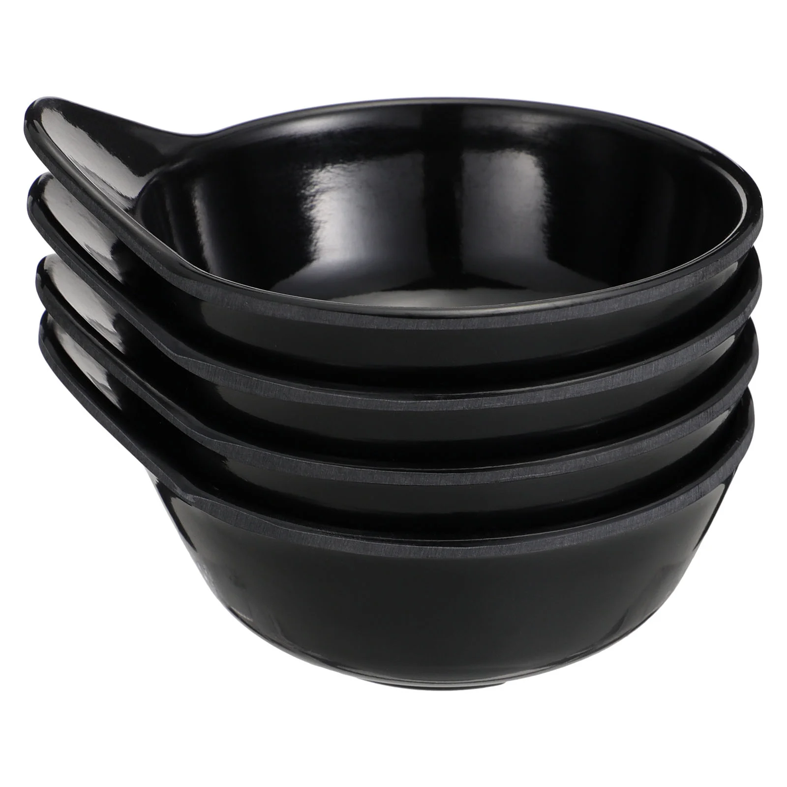 

4 Pcs Dipping Sauce Bowl Monaural Dish Cake Containers Seasoning for Home Cupcake Packaging Household Tasty