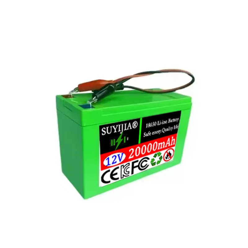 New 12V 12Ah 20AH 18650built-in High Current 20A Rechargeable Lithium Battery Pack for Electric Vehicle Spray Battery+3A Charger
