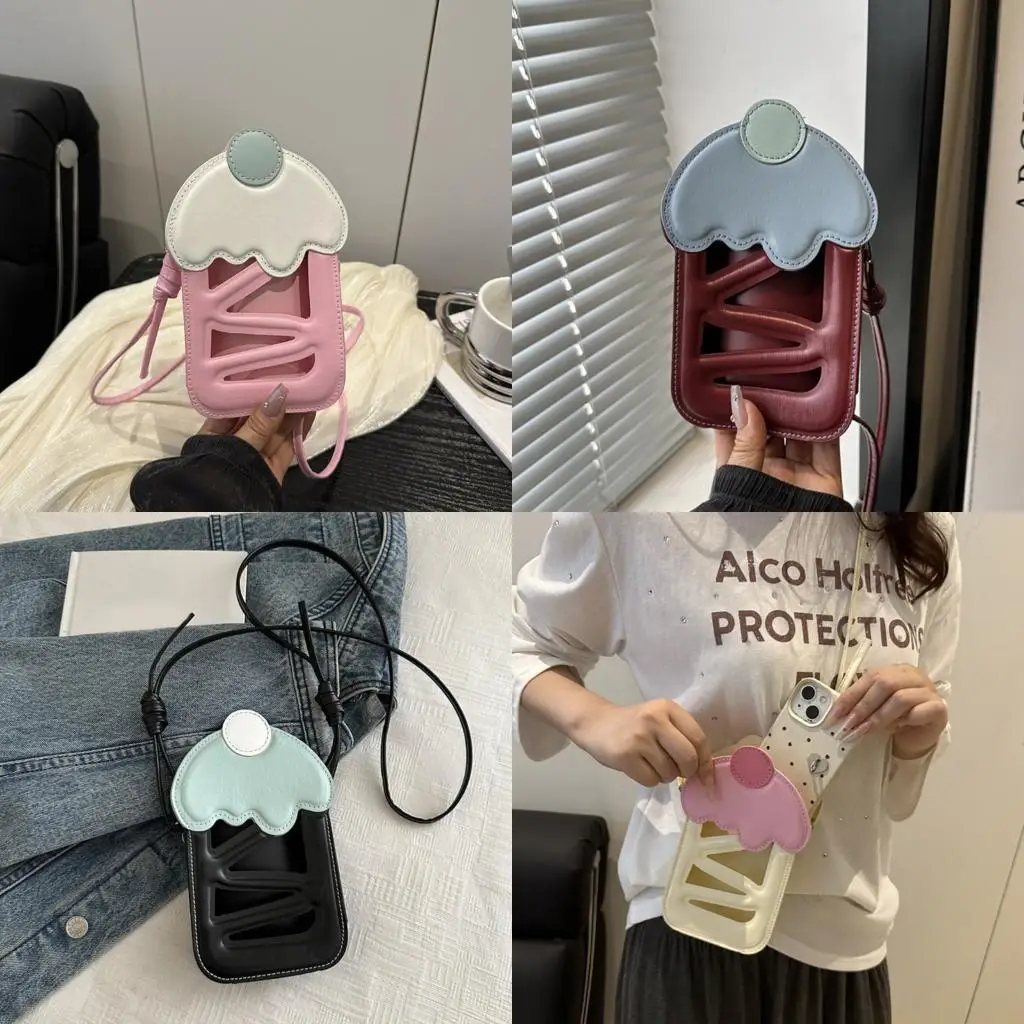 

X90D Кошелек для мобильных телефонов Сумка через плечо для женщин Милый дизайн Кожаная сумка для мобильного телефона Маленький с