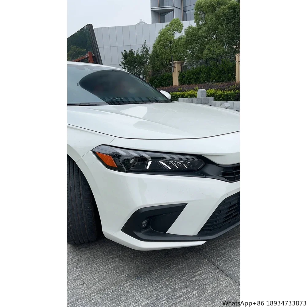 كامل Led رئيس ضوء مصباح كشافات المصباح لهوندا سيفيك سيتي 2022 2023 11 الجيل