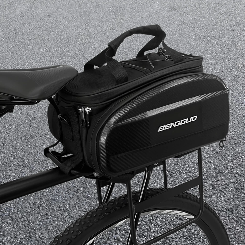 

Багажник велосипеда с отражателем и плечевым ремнем Велосипедные корзины Сумка на заднее сиденье велосипеда для задней стойки велосипеда