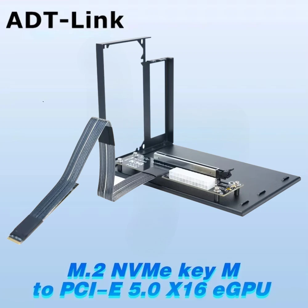 K43SG EGPU M.2 NVMe GPU Dock PCIe 5.0 X4 GEN 5 128Gbps PC Notebook Laptop To External Video Graphics Card M.2 M Key To PCI-E X16