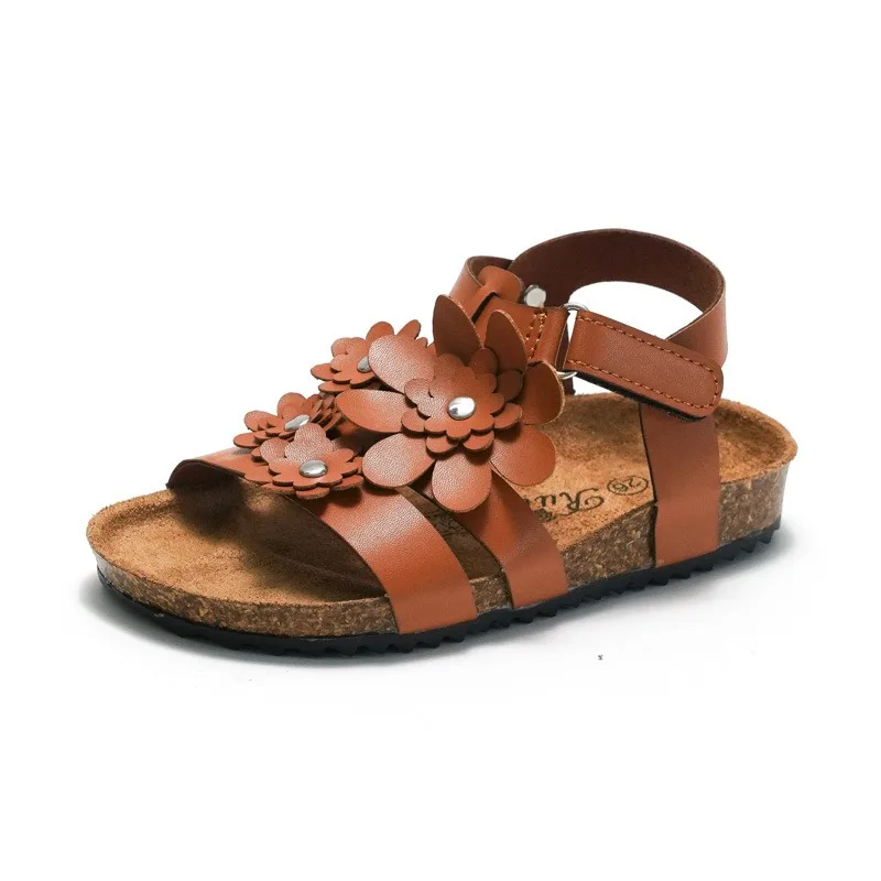 girls sandals cork barefoot sandals kids sandalias de niño birken shoes for kids
