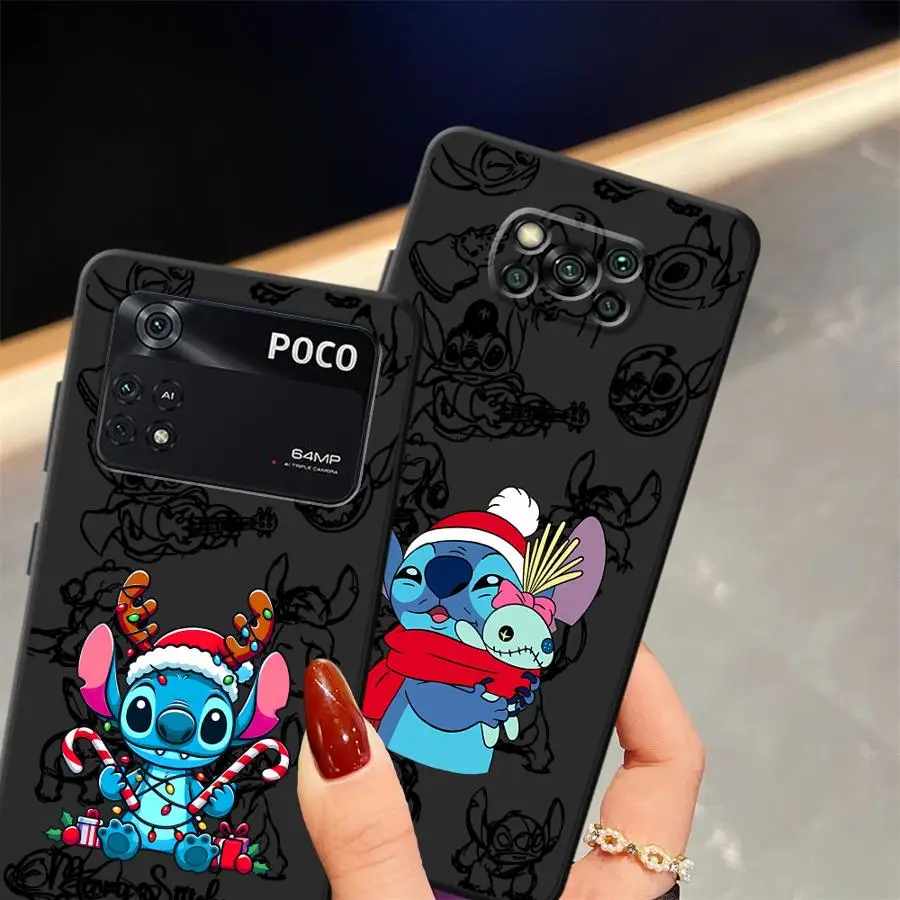 لينة عودة غطاء الهاتف القضية ل Xiaomi Poco C65 C50 F3 F4 F5 C51 X3 X4 X5 M5 M3 M4 برو عيد الميلاد لطيف غرزة #5