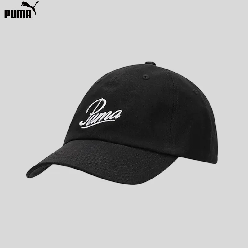 PUMA Men's and Women's Same 2025 Summer New ESS SCRIPT LOGO Sports Baseball Cap 025996-01