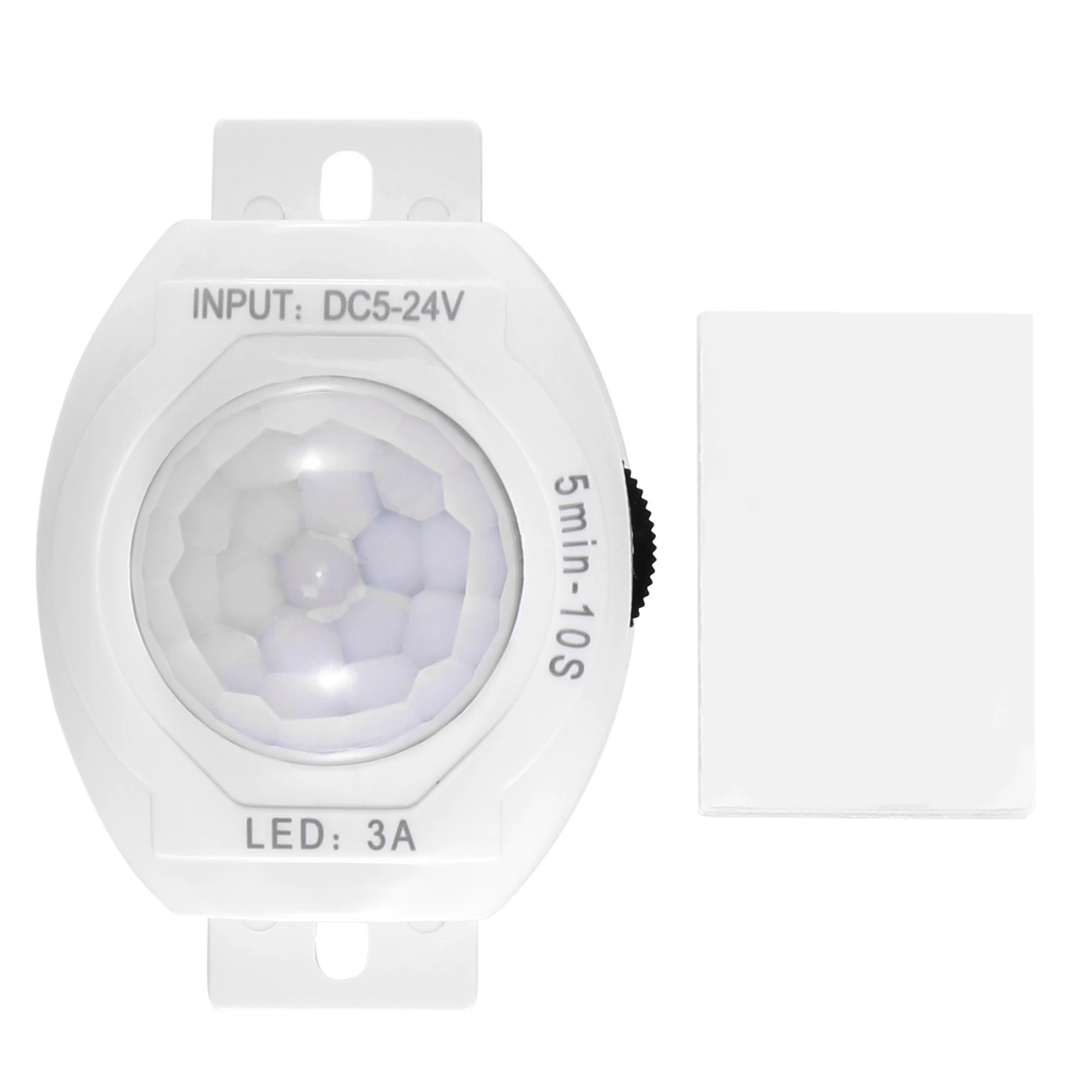 

Big sale PIR Infrared Motion Sensor Detector DC5-24V Auto on Off Timer Switch Home LED Light Body PIR Motion Sensor Lamp(White)