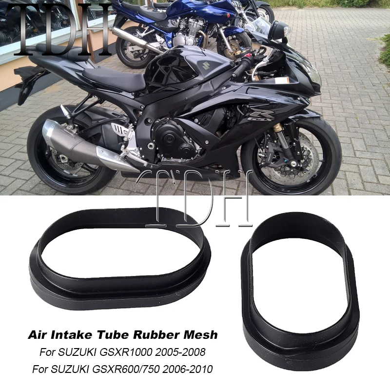 Ram Air Direct Rubber Intake Boots for Suzuki GSXR 600 750 1000 GSXR1000 GSXR600 GSXR750 Motorcycle Air Intake Decoration Mesh