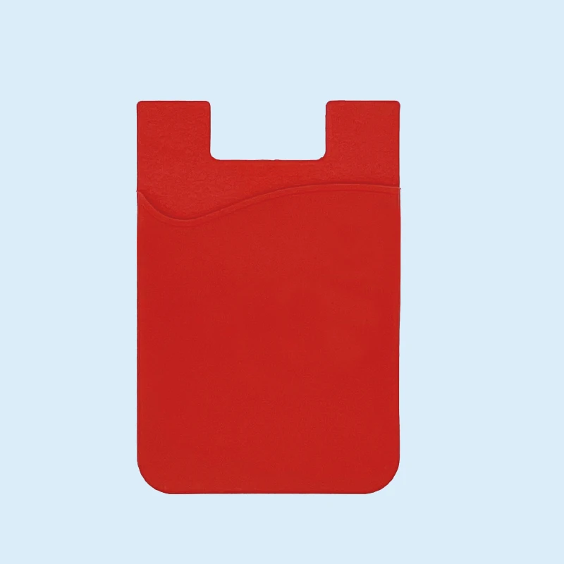 Hot Selling Silicone Single-layer Phone Card Holder Fashionable Phone Backpack Ultra-thin ID Card Holder Sticker Wallet