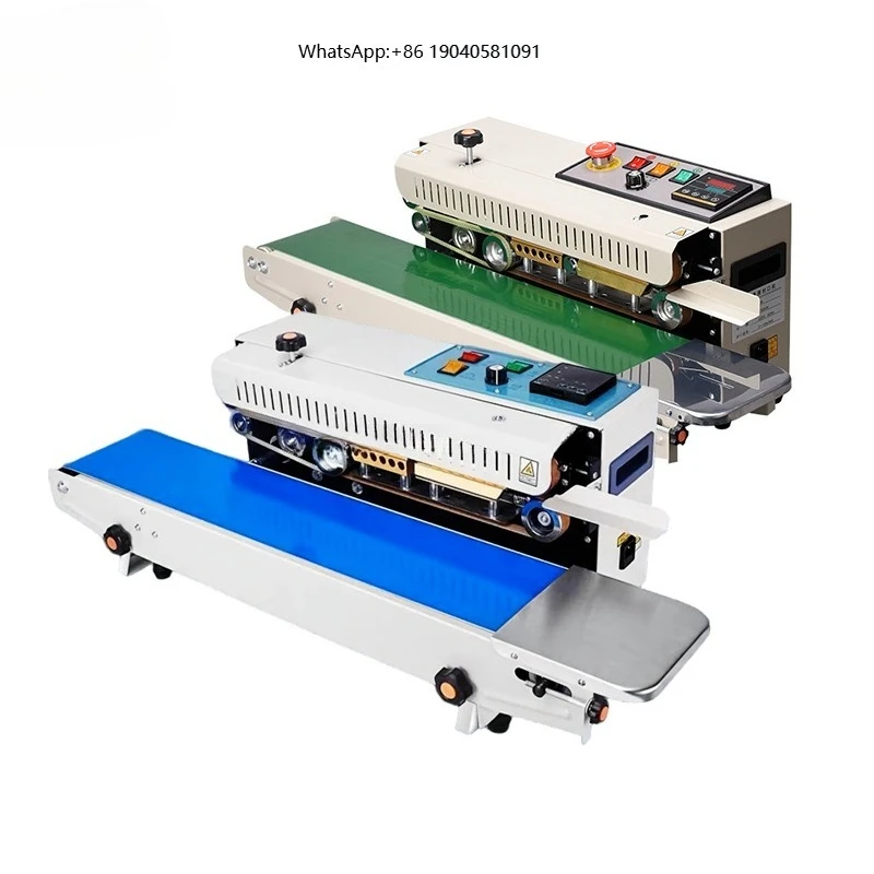 FKJX Horizontal Fully Automatic Continuous Heat Sealing Machine for Assembly Line Sealing Hardware Plastic Film Pouch Bags