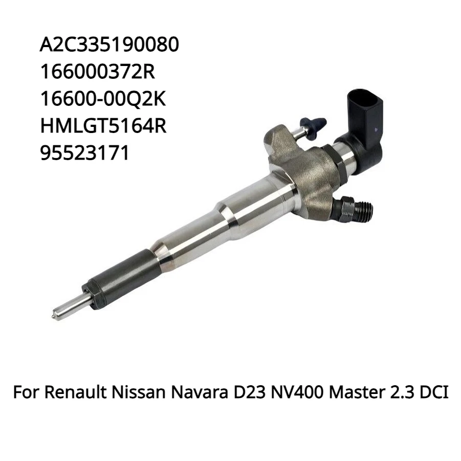 Buse d'injecteur de carburant diesel pour Renault, Nissan, Navara, D23, NV400, Master 2.3, DCI, M9T, 166000ino 2R, 16600-00Q2K, 166093282R, Nouveau