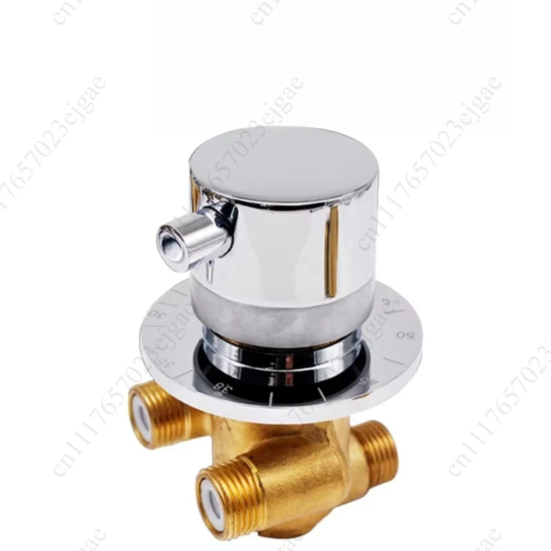 Thermostatic brass shower faucet wall mounted cold and hot water mixing valve faucet thermostatic shower valve